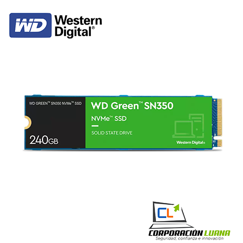 Foto del producto SSD WESTERN DIGITAL SN350 250GB ( WDS250G2G0C ) M.2 | NVME | GREEN