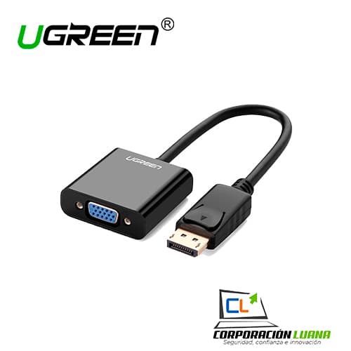 Foto del producto ADAPTADOR DP A VGA UGREEN ( 20415 ) MACHO A HEMBRA | 4K