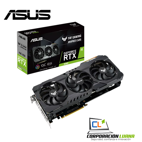 Imagen de TARJETA DE VIDEO ASUS TUF GAMING RTX 3060 ( TUF-RTX3060-O12G-V2 ) 12GB | GDDR6 | X3 FAN