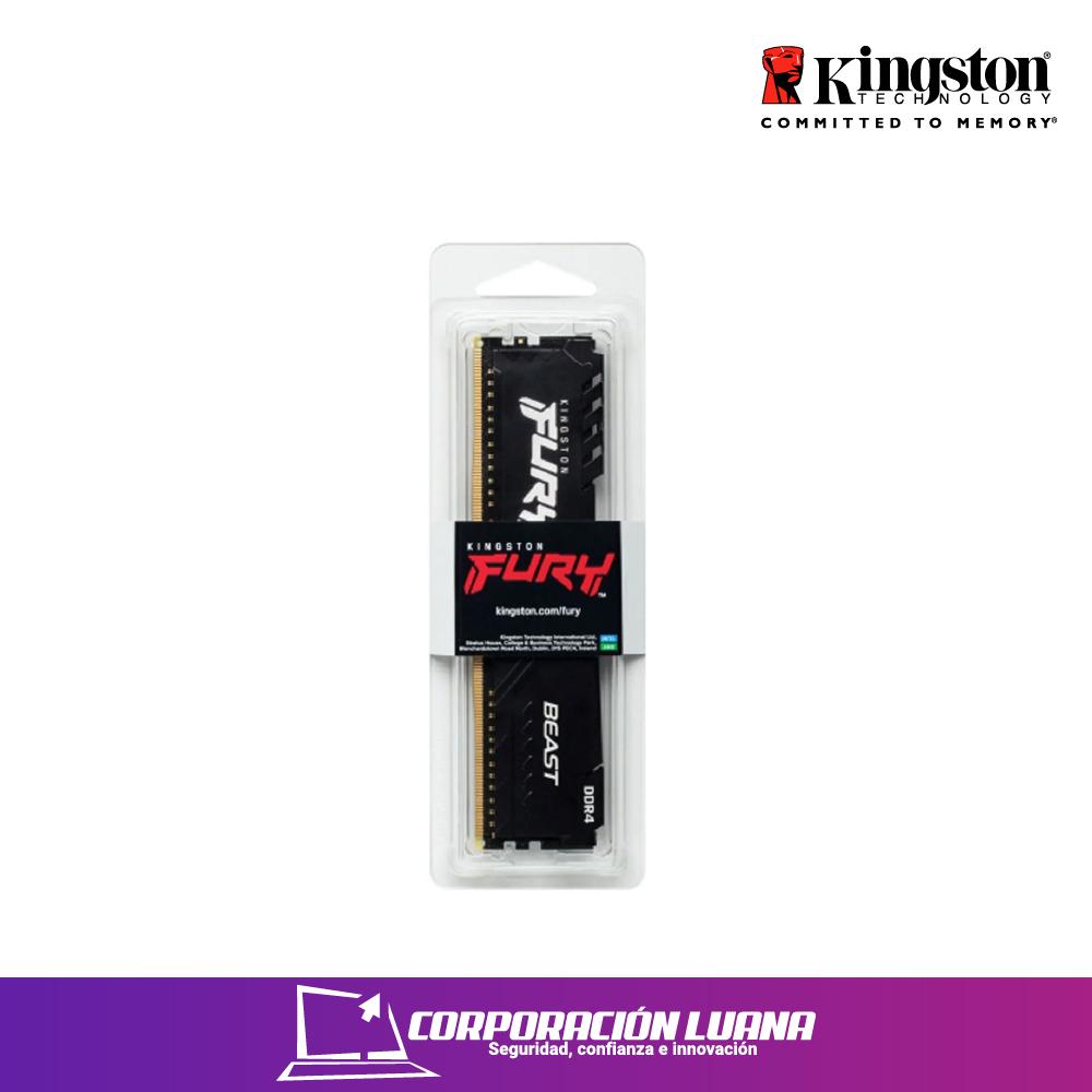 MEMORIA RAM KINGSTON FURY BEAST 16GB 3600 MTZ ( KF436C18BB/16 ) DDR4 | CL18