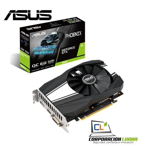 Imagen de TARJETA DE VIDEO ASUS PHOENIX GEFORCE GTX 1660 ( 90YV0CU0-MVAA00 ) 6GB | GDDR5 | OC
