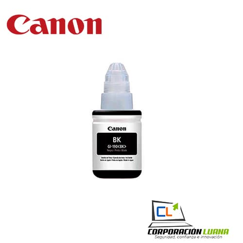 Foto del producto TINTA DE IMPRESORA CANON 190 NEGRO ( GL-190BK )
