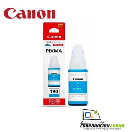 Foto del producto TINTA DE IMPRESORA CANON 190 CIAN ( GL-190C )