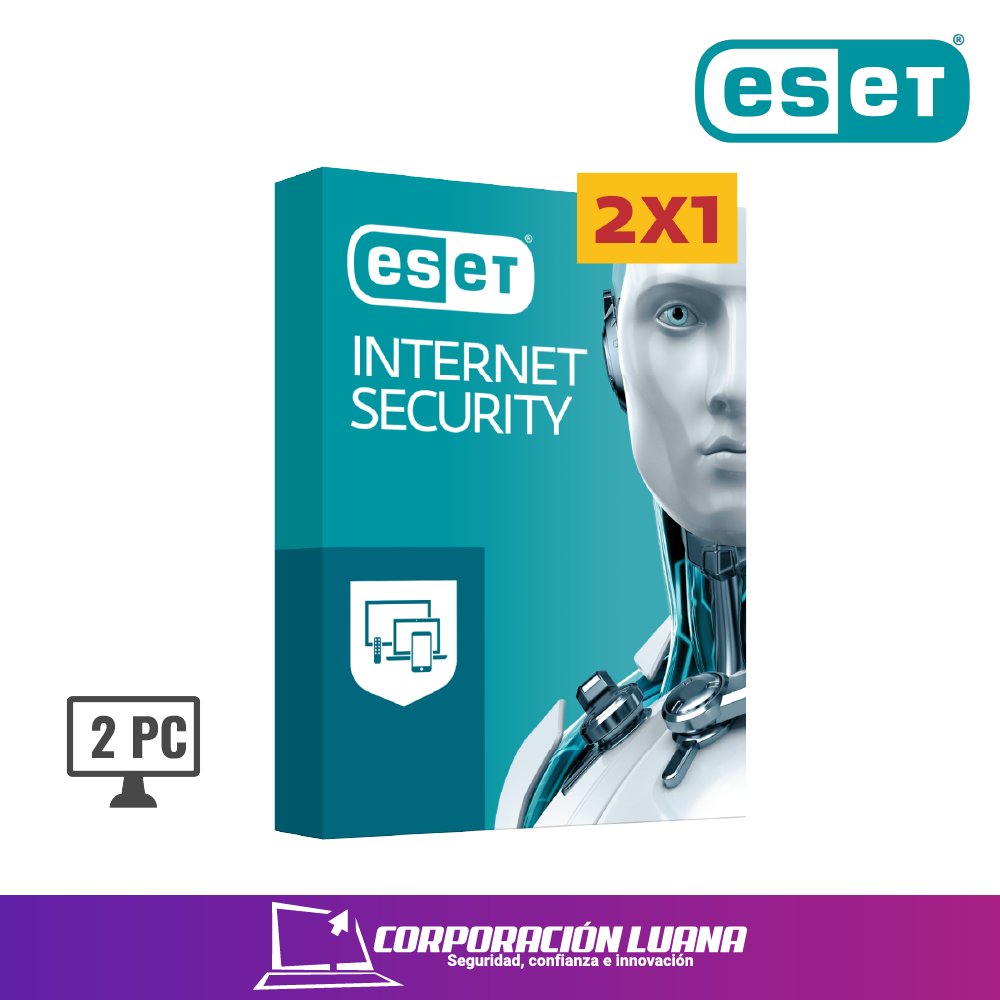 Foto del producto ANTIVIRUS ESET NOD32 INTERNET SECURITY 2 X 1  PC BTS