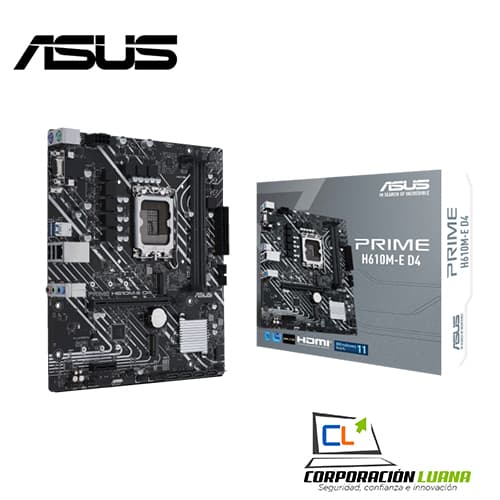 Foto del producto MOTHERBOARD ASUS PRIME H610M-E ( PRIME-H610M-ED4 ) DDR4 | LGA1700