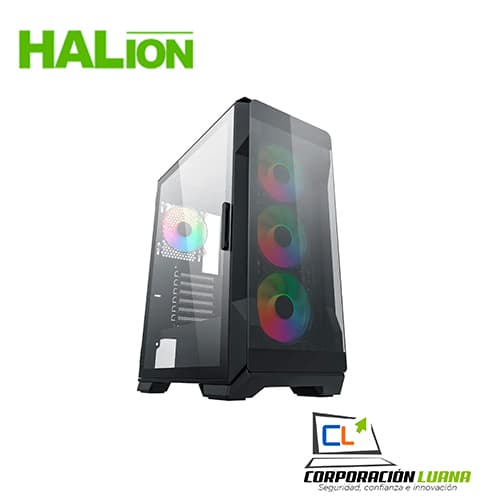 CASE GAMER HALION ARROW 500W 3X12RGB DOBLE RING VT