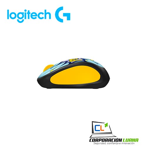 Imagen de MOUSE INALAMBRICO LOGITECH M317C  DESIGN COLLECTION ( 910-006122 ) POW AMARILLO/NEGRO