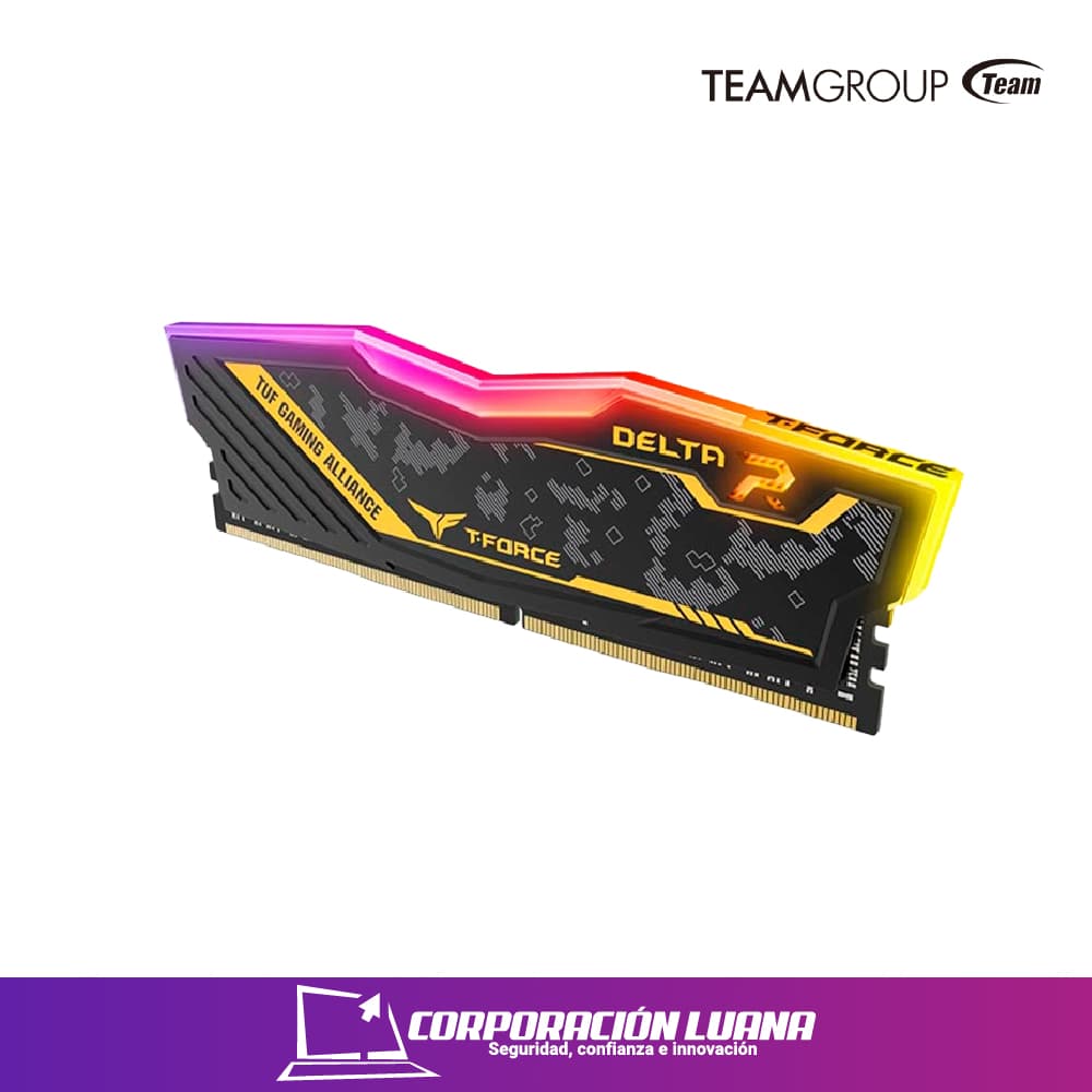 Imagen de MEMORIA RAM TEANGROUP T-FORCE DELTA 16GB 3200 MHZ ( TF9D416G3200HC16F01 ) DDR4 | LED RGB