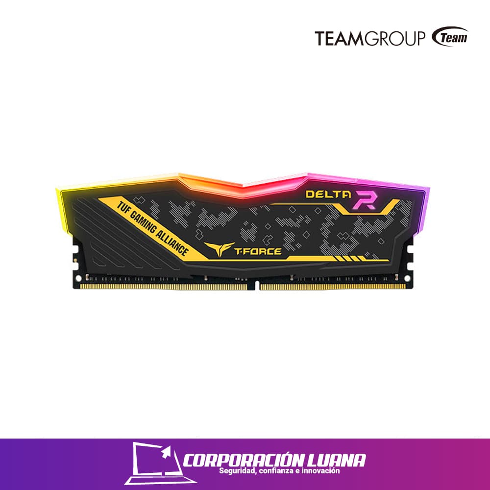 Imagen de MEMORIA RAM TEANGROUP T-FORCE DELTA 16GB 3200 MHZ ( TF9D416G3200HC16F01 ) DDR4 | LED RGB