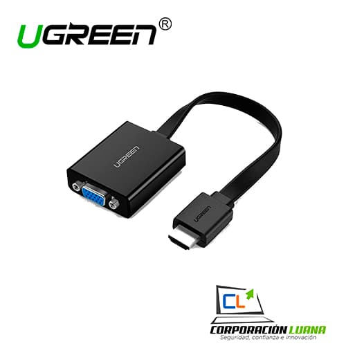 Foto del producto ADAPTADOR HDMI A VGA UGREEN ( 40233 ) CON AUDIO | NEGRO