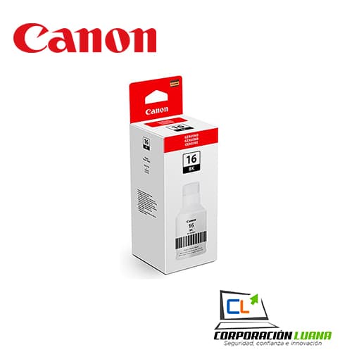 Imagen de TINTA DE IMPRESION PARA CANON GLI-16 BK NEGRO