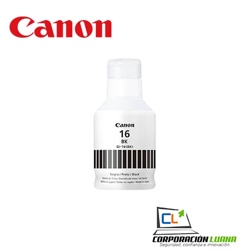 Imagen de TINTA DE IMPRESION PARA CANON GLI-16 BK NEGRO