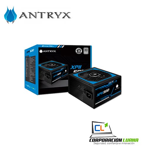 Imagen de FUENTE DE PODER ANTRYX XPII500 ( AP-XP500V2 ) 500W | 80 PLUS WHITE