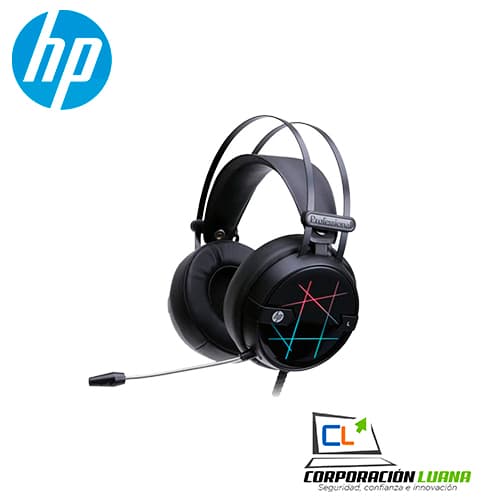 Imagen de AUDIFONOS GAMER HP H160 ( 4QN19AA#UUF ) NEGRO | LED - RGB