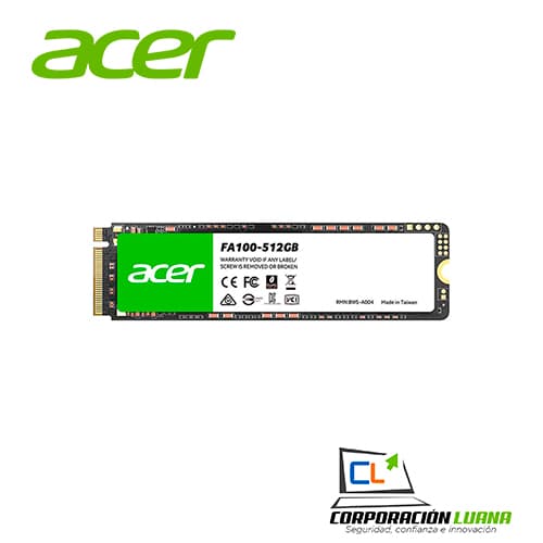 Imagen de SSD ACER M.2 FA100 512GB ( BL.9BWWA.119 ) PCIE X4 | NVME