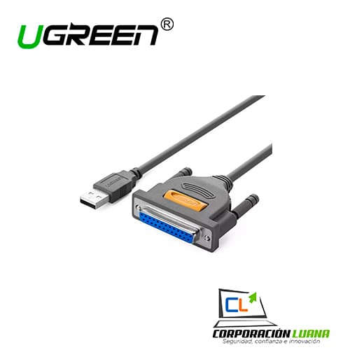 Imagen de ADAPTADOR UGREEN USB A DB25 PARALELO PRINTER ( 20224 ) CABLE 1.8M