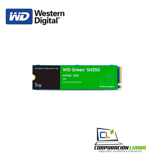 Imagen de SSD WESTERN DIGITAL M.2 NVME SN350 1TB ( WDS100T2G0C ) GREEN