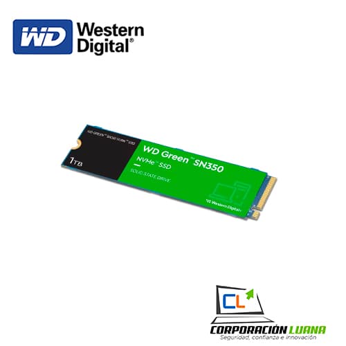 Imagen de SSD WESTERN DIGITAL M.2 NVME SN350 1TB ( WDS100T2G0C ) GREEN