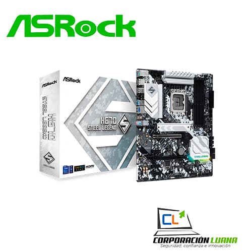 Imagen de MOTHERBOARD ASROCK H670 STEEL LEGEND ( 90-MXBH0-A0UAYZ ) LGA 1700