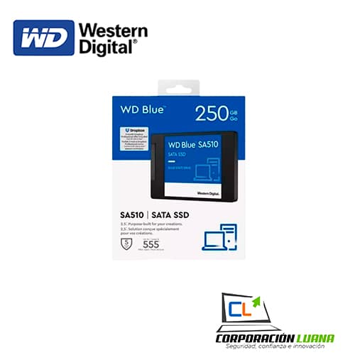 Imagen de SSD WESTERN DIGITAL BLUE SA510 250GB ( WDS250G3B0A ) SATA 2.5" | 6GB/S