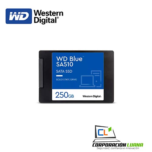 Imagen de SSD WESTERN DIGITAL BLUE SA510 250GB ( WDS250G3B0A ) SATA 2.5" | 6GB/S