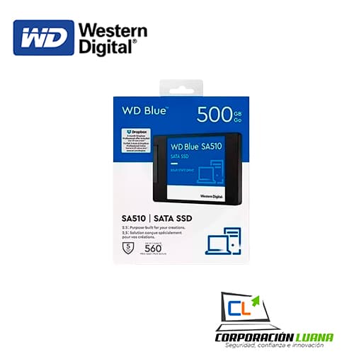 Foto del producto SSD WESTERN DIGITAL BLUE SA510 500GB ( WDS500G3B0A ) SATA 2.5" | 6GB/S