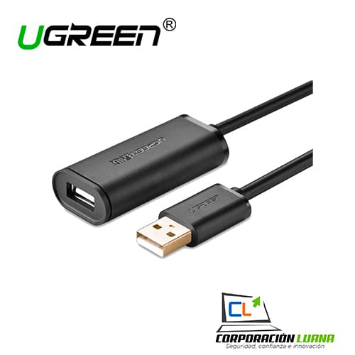 Foto del producto CABLE USB 2.0 UGREEN ACTIVE EXTENSION CABLE CON CHIPSET ( 10321 ) 10 METROS