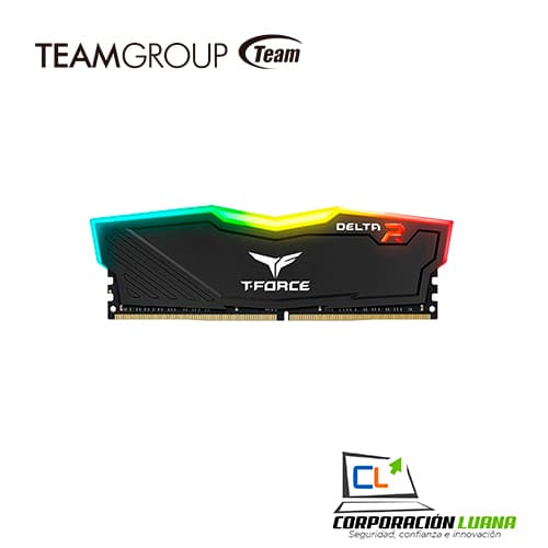 MEMORIA RAM TEAMGROUP T-FORCE DELTA 8GB 3200 MHZ ( TF3D48G3200HC16C01 ) DDR4 | LED RGB