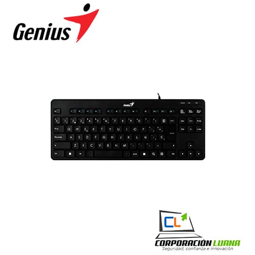 Imagen de TECLADO GENIUS LUXMATE 110 ( 31300012401 ) SP | USB BLACK