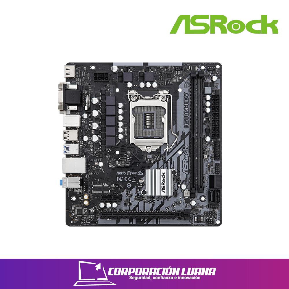 MOTHERBOARD ASROCK H510M-HDV/R2.0 ( 90-MXBGS0-A0UAYZ ) LGA 1200