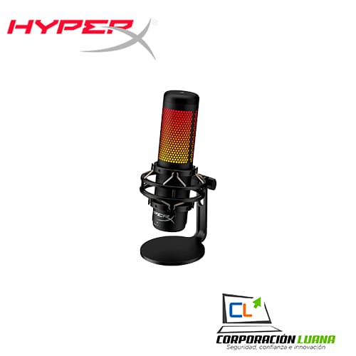 Imagen de MICROFONO HYPERX QUADCAST S STANDALONE ( HMIQ1S-XX-RG/G ) USB | LED RGB