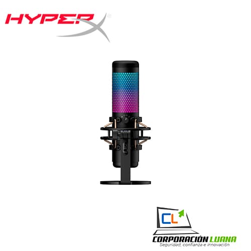 Imagen de MICROFONO HYPERX QUADCAST S STANDALONE ( HMIQ1S-XX-RG/G ) USB | LED RGB