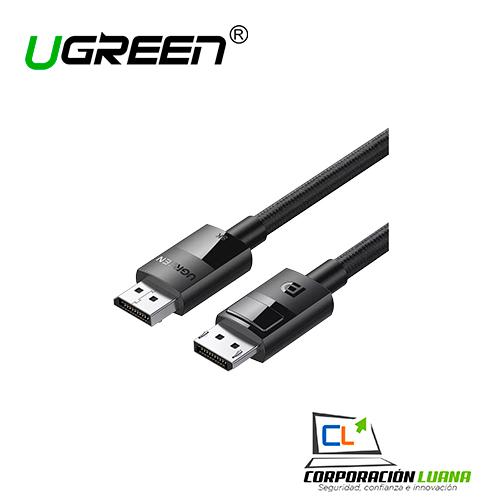 ADAPTADOR UGREEN ( 80393 ) DP 1.4 MACHO A MACHO 8K@60HZ 3M CABLE