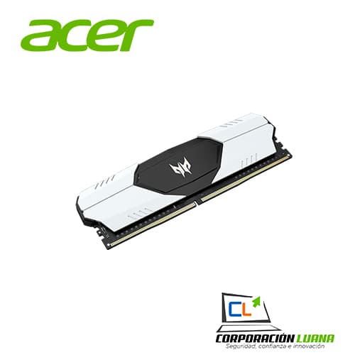 MEMORIA RAM PREDATOR TALOS 16GB 3600 MHZ ( BL.9BWWR.214 ) DDR4 | BLANCO - NEGRO