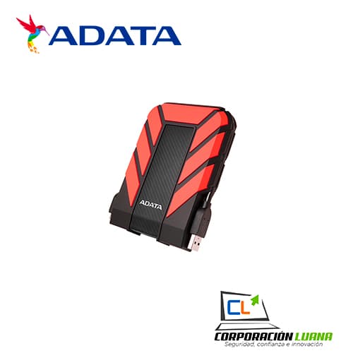 DISCO DURO EXTERNO ADATA 2TB HD710 PRO ( AHD710P-2TU31-CRD ) NEGRO C/ ROJO | ANTI GOLPE
