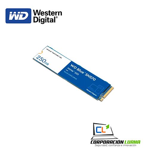 SSD M.2 PCIE WESTERN DIGITAL SN570 250GB ( WDS250G3B0C ) AZUL | GEN3 | NVME | 2280