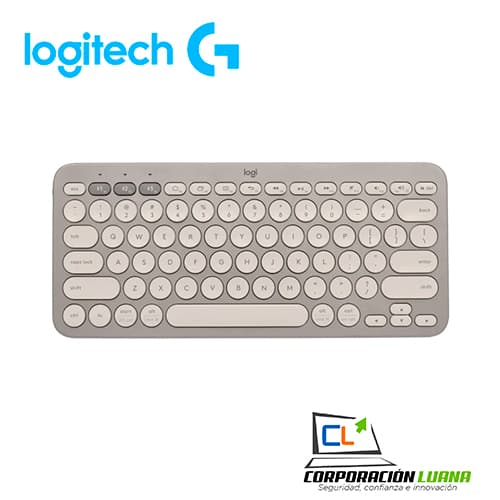 Imagen de TECLADO LOGITECH K380 MULTI DEVICE BLUETOOTH ( 920-011149 ) ALMOND MILK