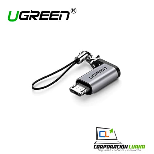 Foto del producto ADAPTADOR MICRO USB MALE TO USB-C FEMALE UGREEN 50590