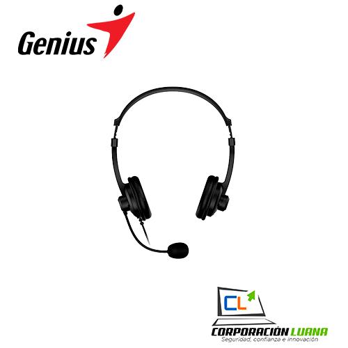 AUDIFONOS C/MICROFONO GENIUS HS 230U ( 31710021400 ) NEGRO | USB