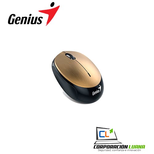 Foto del producto MOUSE INALAMBRICO GENIUS NX-9000BT ( 31030009407 ) 1200 DPI | BLUETOOTH | DORADO/NEGRO | RECARGABLE