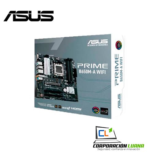 Imagen de MOTHERBOARD ASUS PRIME B650M-A WIFI ( 90MB1C00-M0EAY0 ) AM5