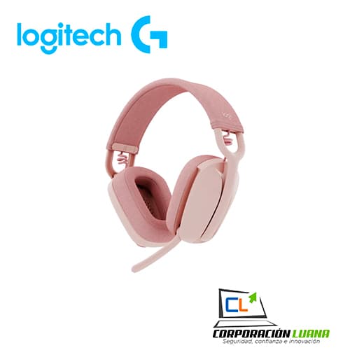 Imagen de AUDIFONOS C/MICROFONO LOGITECH ZONE VIBE 100 ( 981-001223 ) BLUEETOOTH | ROSA