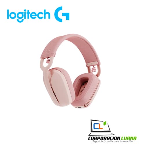 Imagen de AUDIFONOS C/MICROFONO LOGITECH ZONE VIBE 100 ( 981-001223 ) BLUEETOOTH | ROSA