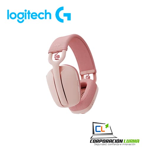 Imagen de AUDIFONOS C/MICROFONO LOGITECH ZONE VIBE 100 ( 981-001223 ) BLUEETOOTH | ROSA