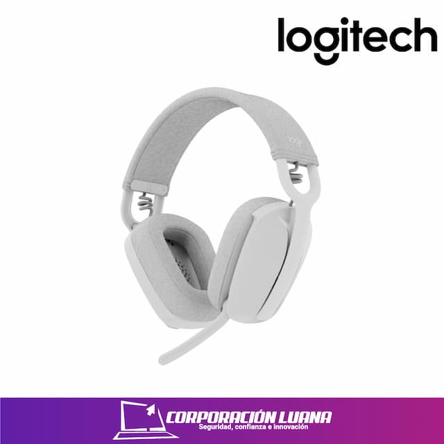 AUDIFONOS C/MICROFONO LOGITECH ZONE VIBE 100 ( 981-001218 ) BLUEETOOTH | BLANCO