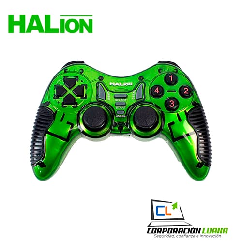 MANDO WIRELESS HALION ( HA-8011 ) VERDE - TRANSPARENTE