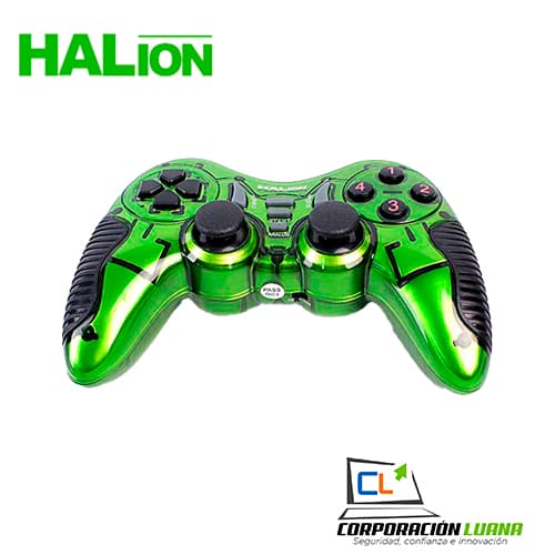 MANDO WIRELESS HALION ( HA-8011 ) VERDE - TRANSPARENTE