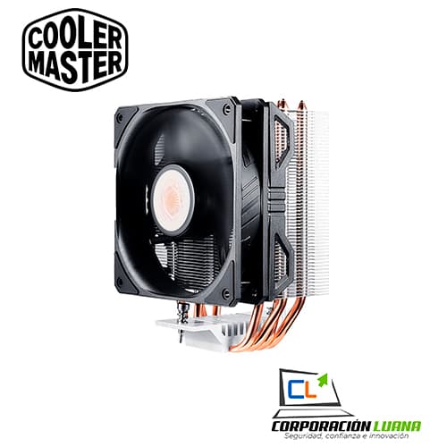 Imagen de COOLER PROCESADOR COOLER MASTER HYPER 212 V2 ( RR-2V2E-18PK-P2 ) NEGRO