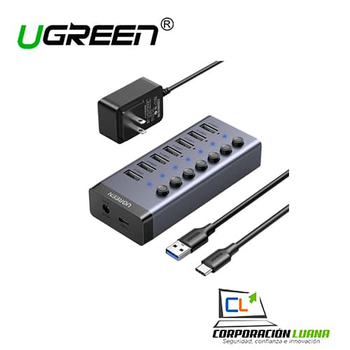 Imagen de 7 PORT USB 3.0 HUB ( 90305 ) 12V 2A POWER SUPPLY