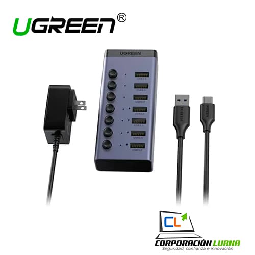 Imagen de 7 PORT USB 3.0 HUB ( 90305 ) 12V 2A POWER SUPPLY